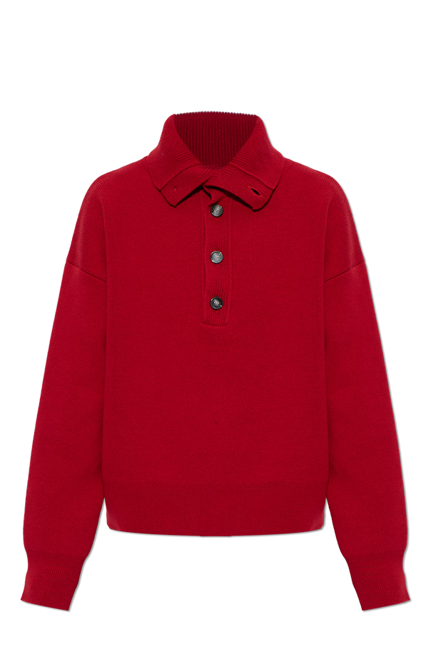 Ami Alexandre Mattiussi Wool turtleneck with stitched logo
