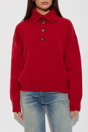 Ami Alexandre Mattiussi Wool turtleneck with stitched logo