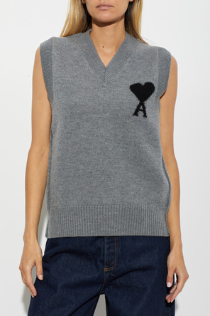 Ami Alexandre Mattiussi Wool vest with logo