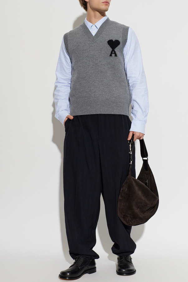 Ami Alexandre Mattiussi Wool vest with logo