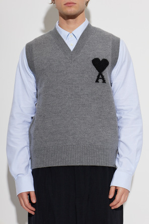 Ami Alexandre Mattiussi Wool vest with logo
