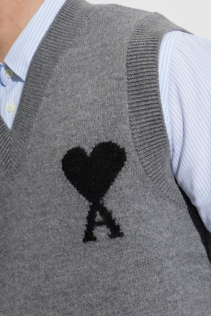 Ami Alexandre Mattiussi Wool vest with logo