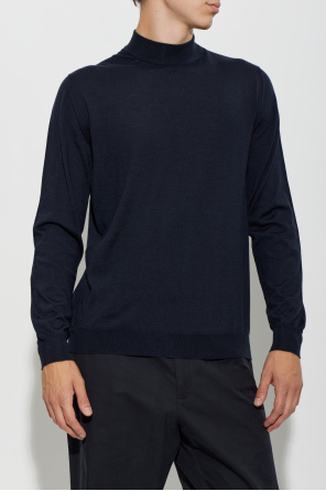 Kiton Cashmere sweater with a stand-up collar