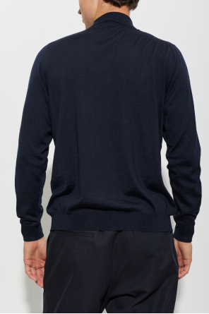 Kiton Cashmere sweater with a stand-up collar