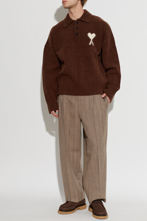 Ami Alexandre Mattiussi Oversized polo with logo