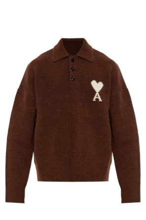 Oversized polo with logo