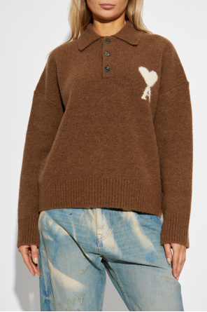 Ami Alexandre Mattiussi Wollpullover mit Logo
