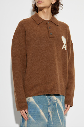 Ami Alexandre Mattiussi Wollpullover mit Logo