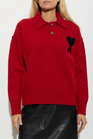 Ami Alexandre Mattiussi Wool long-sleeve polo