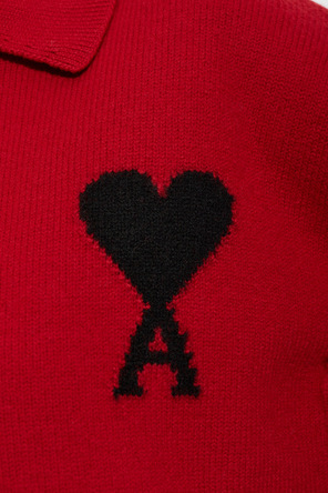 Ami Alexandre Mattiussi Wool long-sleeve polo