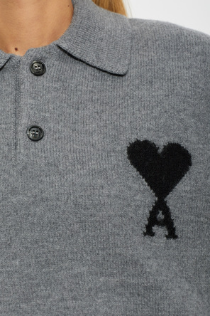 Ami Alexandre Mattiussi Wool long-sleeve polo