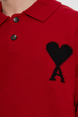 Ami Alexandre Mattiussi Wool long-sleeve polo