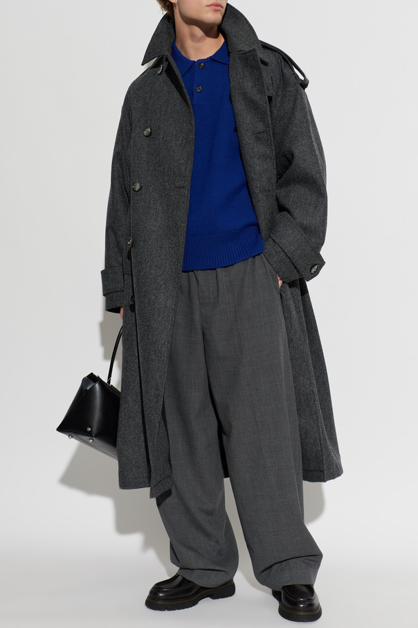 Ami Alexandre Mattiussi Wool long-sleeve polo