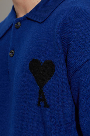 Ami Alexandre Mattiussi Wool long-sleeve polo