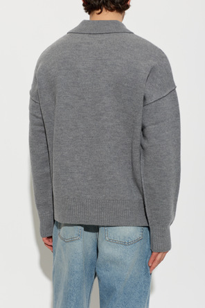 Ami Alexandre Mattiussi Wool polo with logo