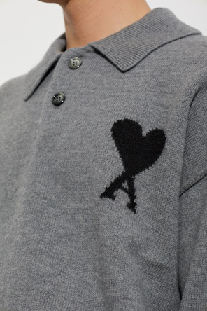 Ami Alexandre Mattiussi Wool polo with logo