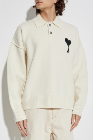 Ami Alexandre Mattiussi Wool long-sleeve polo