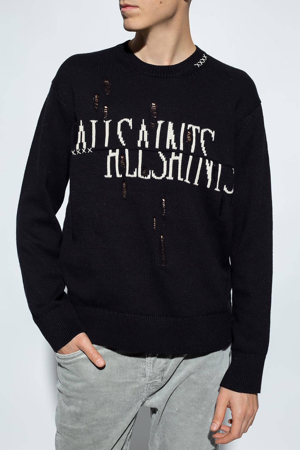 AllSaints ‘Vandal’ sweater with logo
