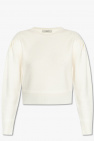 elephant-print organic cotton sweatshirt Weiß