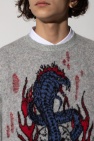 AllSaints 'Viper' raw-edge sweater