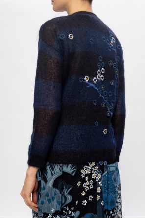 Red Valentino Floral-embroidered cardigan