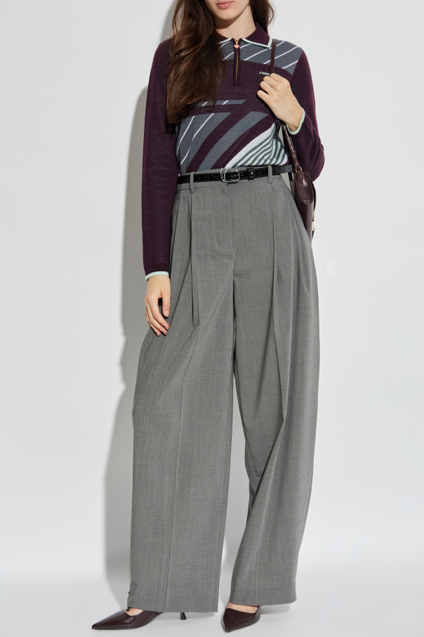 Casablanca Wool long-sleeve polo