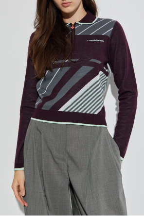 Casablanca Wool long-sleeve polo