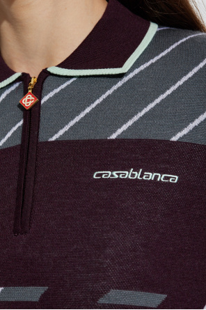 Casablanca Wool long-sleeve polo