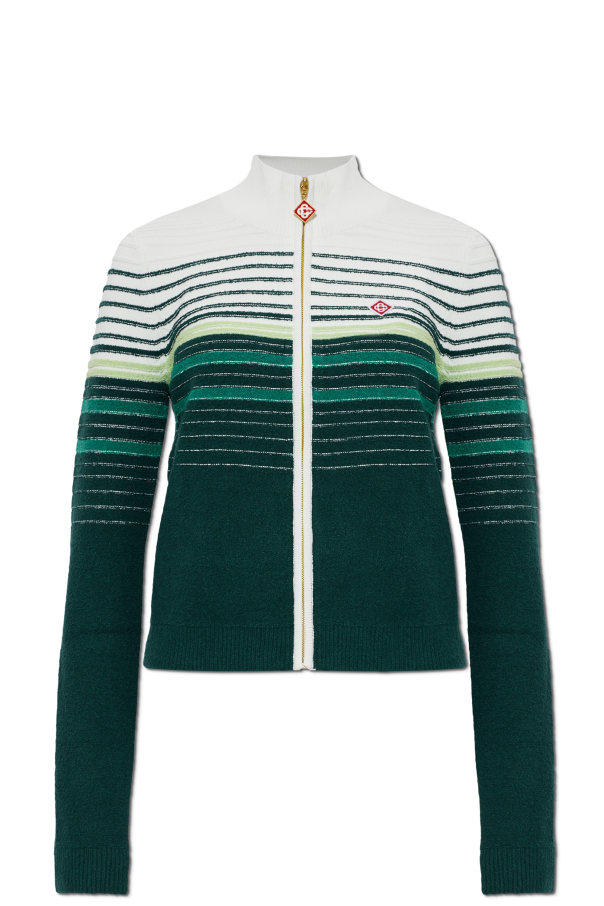 Cardigan with logo patch od Casablanca