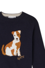 Bonpoint Sweater with Dog Motif