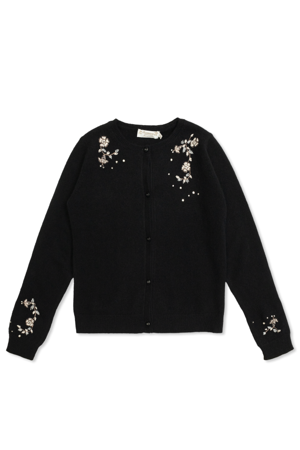 Bonpoint  Cardigan with sparkling appliqués