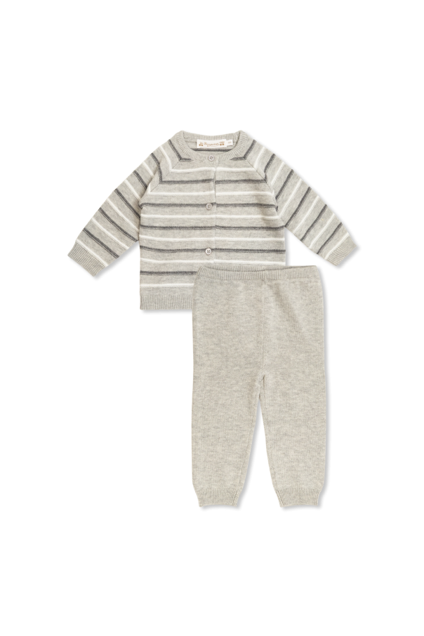 Bonpoint  Justio set: cardigan and pants