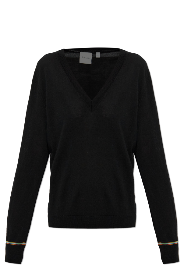 Wool sweater with V-neck od Paul Smith