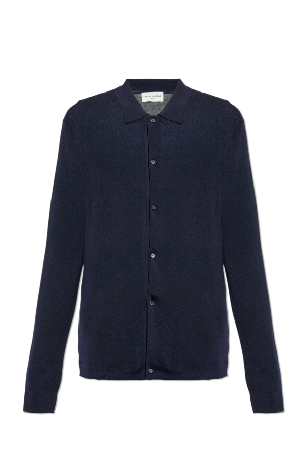 Cardigan with collar ‘Brent’, zdjęcie 1 Cardigan with collar ‘Brent’ od Officine Generale