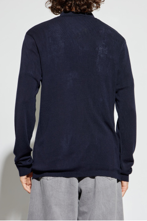 Officine Generale Cardigan with collar ‘Brent’