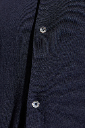 Officine Generale Cardigan with collar ‘Brent’