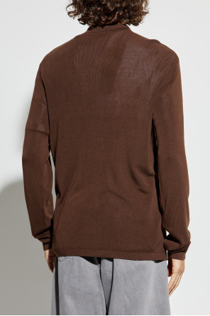 Officine Generale Cárdigan con cuello ‘Brent’