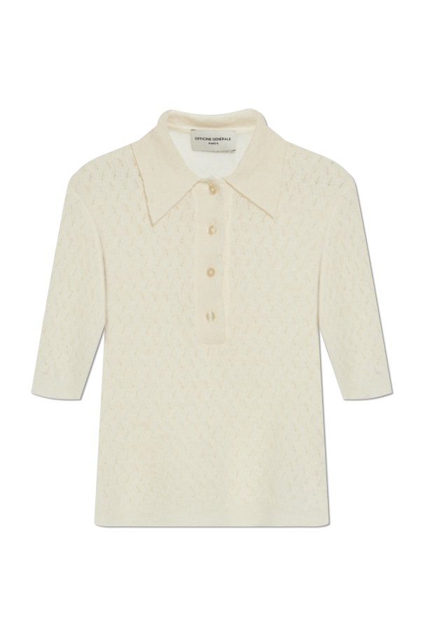 Lace polo ‘Naya’ od Officine Generale