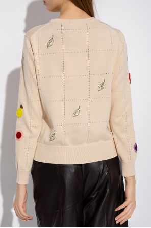 Etro patchwork long-sleeve shirt Sweater with patches