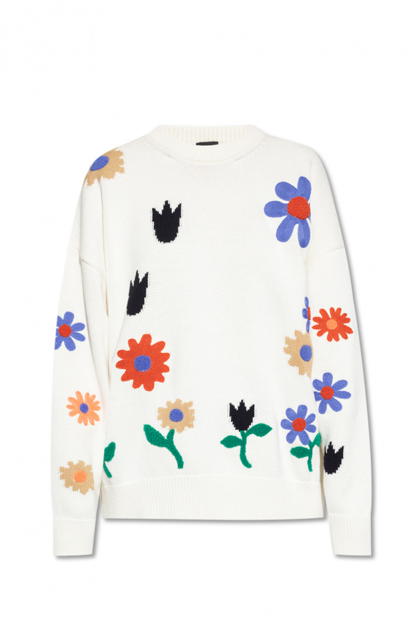 adidas fast primeblue half zip graphic jacket mens Floral sweater