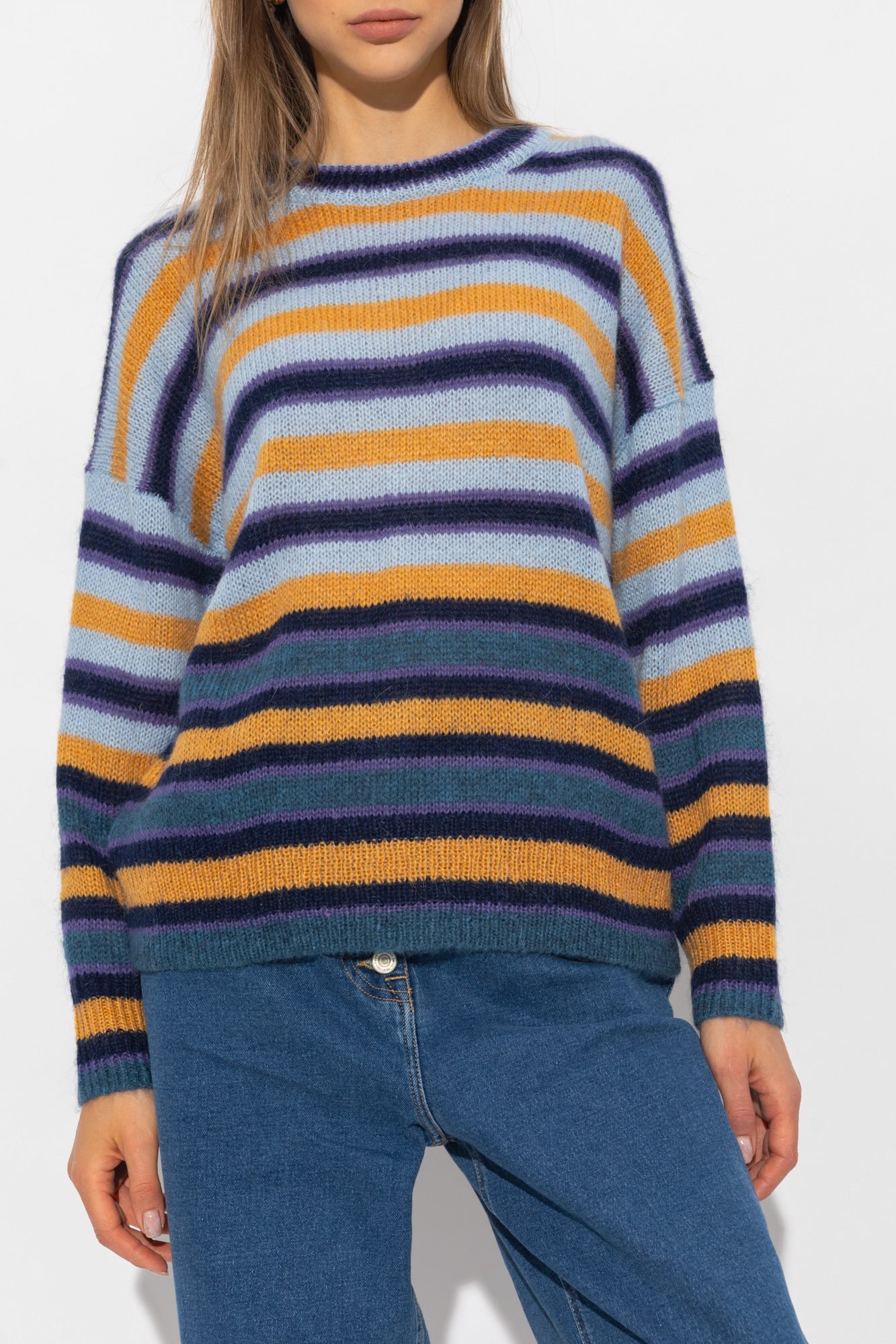Sweatshirt Femme Stretchy Striped sweater