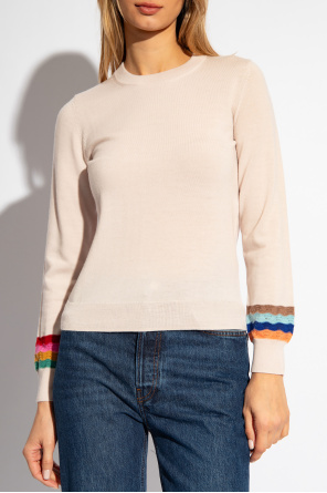 Frame Clean Breton-stripe Cashmere Sweater Womens Black White Wool sweater