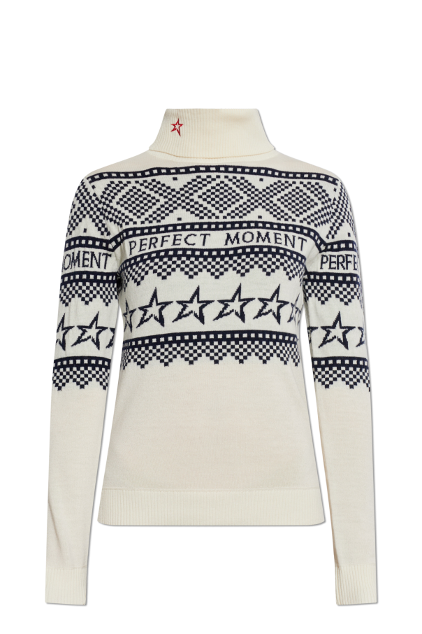 Wool turtleneck with logo od Perfect Moment
