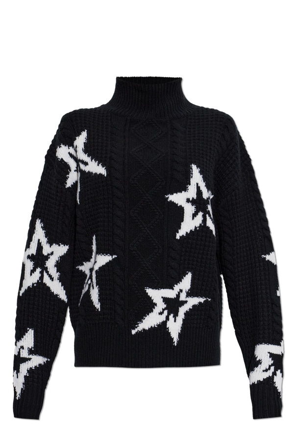 Wool turtleneck sweater ‘Cable’ od Perfect Moment