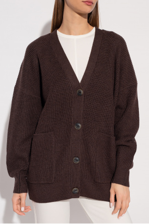 Sweatshirt-minikjole i havrefarve  Wool cardigan