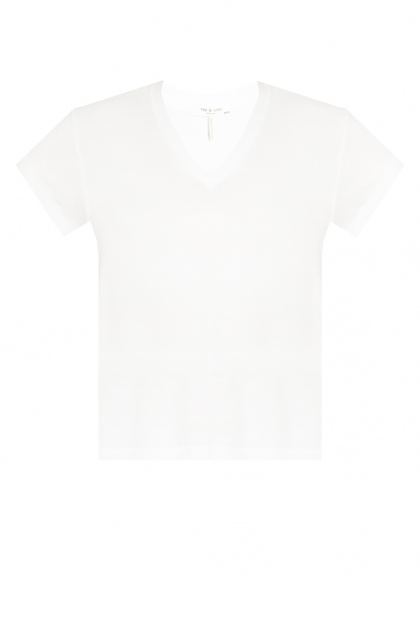 Tee Shirt stretch printé 1451  V-neck top