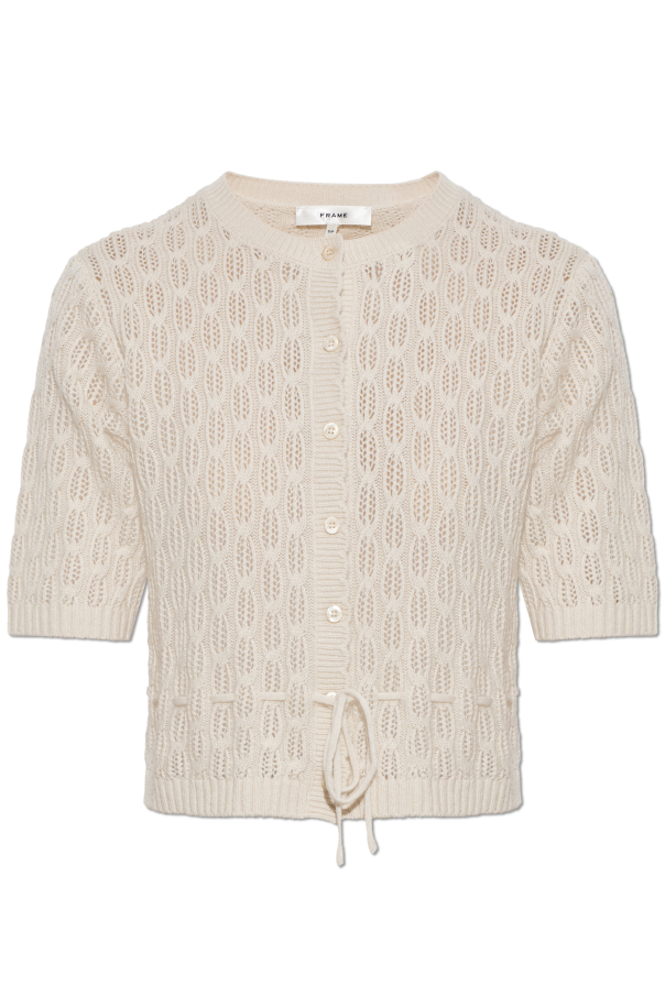 Wool cardigan with short sleeves od FRAME