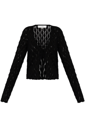 Cardigan with decorative tie
