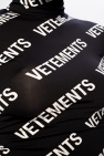 VETEMENTS BLACK Branded mock neck top