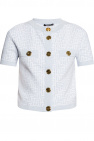 Balmain light blue Cardigan with short sleeves